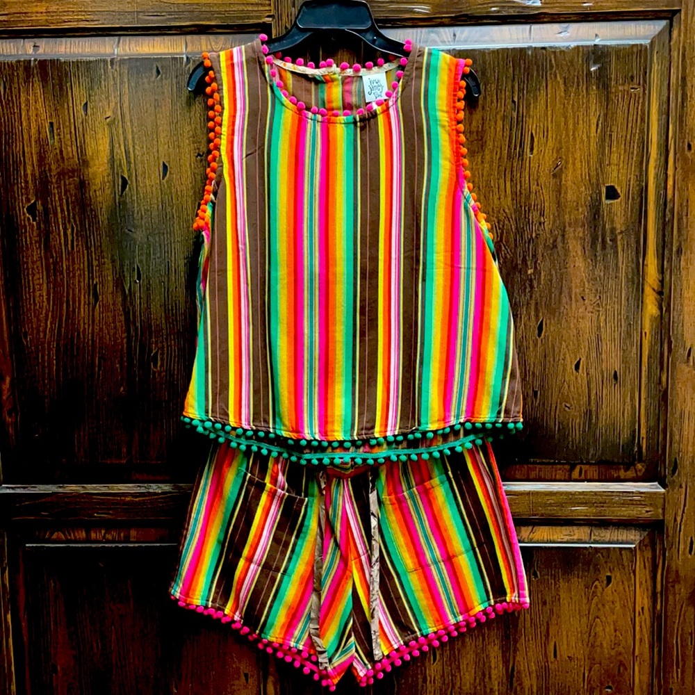 Top and shirt set-very cute vibrant colors